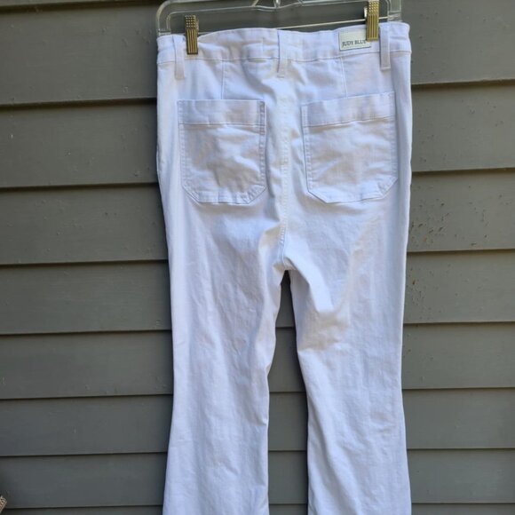 Judy Blue White Flair Fit Button Fly Jeans size 9/29 - Picture 7 of 13